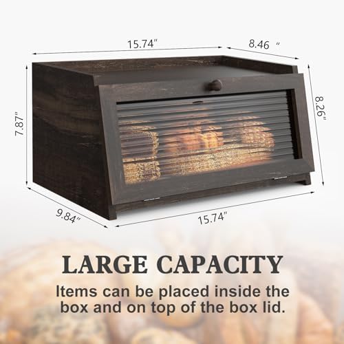LOHASOK Bread Box for Kitchen Countertop