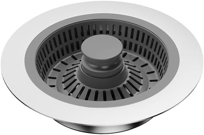 2 Pieces Kitchen Sink Strainer Stopper Drain Cover Stainless Steel