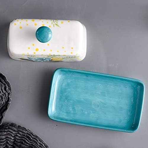 Wisenvoy Butter Dish Ceramic Butter Dish with Lid Butter Keeper Butter