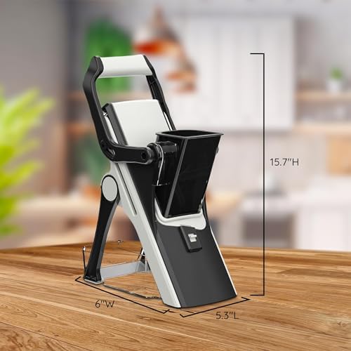 Mandoline Food Slicer with Stainless Steel Blades
