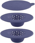 COOK WITH COLOR Kitchen Sink Strainer, 3 Pc, Blue