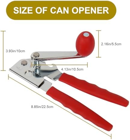 Commercial Can Opener, Stainless Steel Heavy Duty Manual Hand Crank