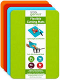 Simply Genius Flexible Cutting Board Set - Color-Coded Plastic Cutting