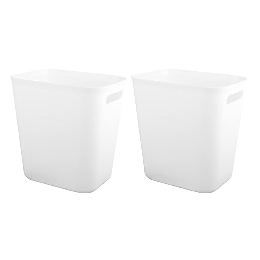UUJOLY Plastic Trash Can Wastebasket, Garbage Container Basket by UUJOLY