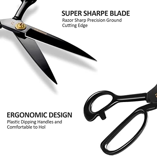 12 Inch Tailor Shears, High Carbon Steel Fabric Scissors for Sewing