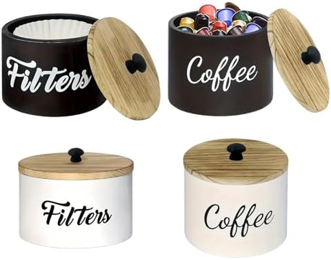 Handcrafted Wooden Coffee Filter Holder Protects From Dusts and Damage