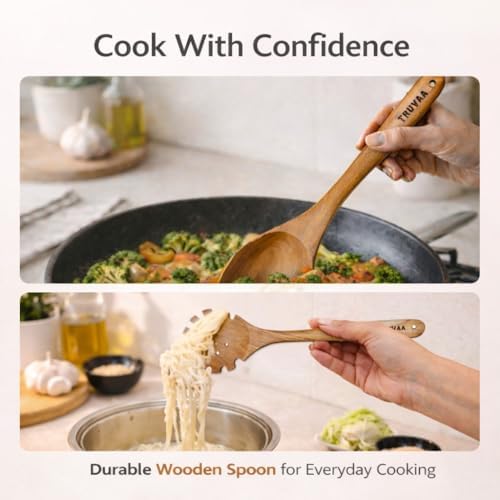 10-Piece Teak Wooden Utensil Set