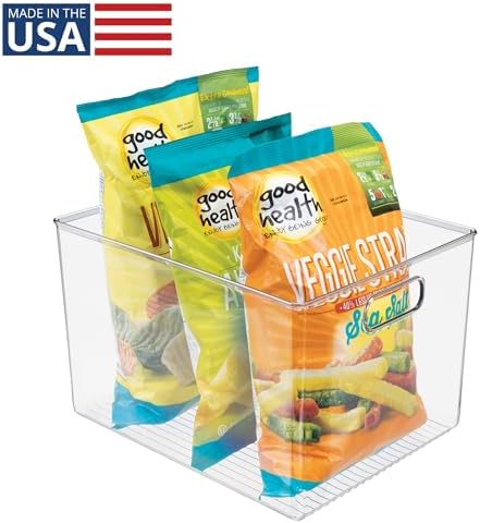 iDesign Clear Storage Bin, 12" x 10" x 8"