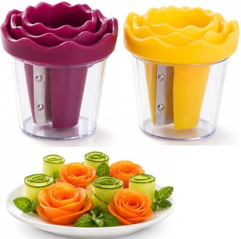 Manual Vegetable Spiralizer and Curler, Set C