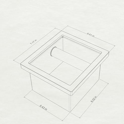 Bottomless Coffee Knock Box, Stainless Steel Espresso Knock Box Chute
