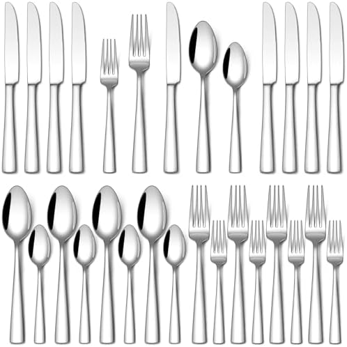 Stapava 20 Piece Silverware Set, Food-Grade Stainless Steel Flatware