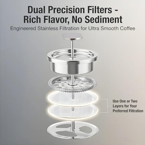 Small 12 oz French Press Coffee Maker Set