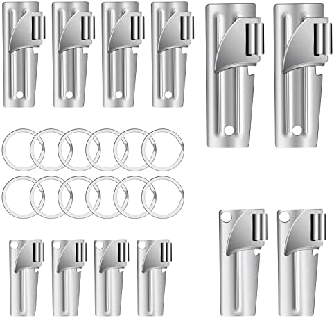 12 PCS P-38 and P-51 Military Style Can Openers with Key Rings