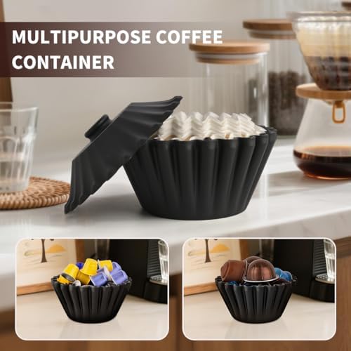 Basket Coffee Filter Holder Storage-Container - Coffee Bar Counter