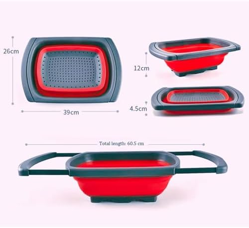Collapsible Silicone Colander – Space-Saving Foldable Strainer for