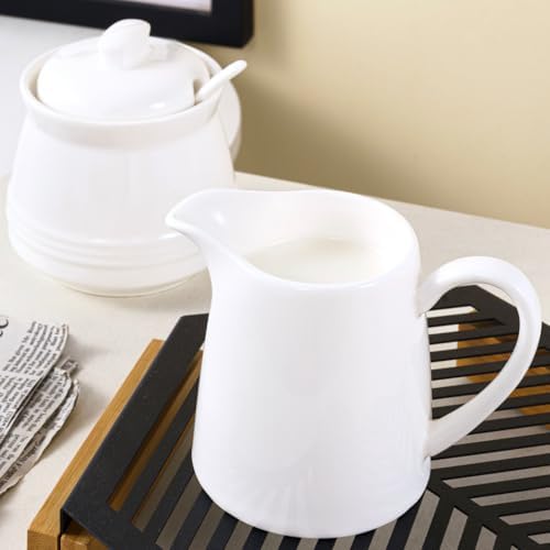 3 in1 Set 250ml/7.8oz Ceramic Milk Frothing Pitchers and 340ml/11.5oz