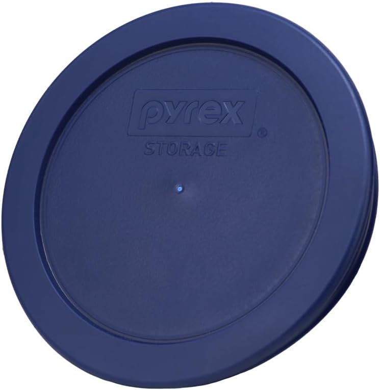 Pyrex 7200-PC (2-Cup) Blue Food Storage Lid (3-Pack) - Made in USA