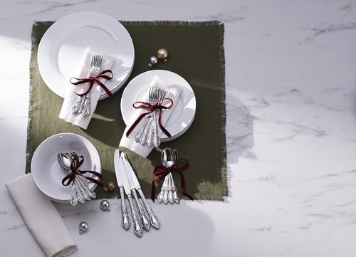 Oneida Louisiana Dinner Forks Silverware Set for 4, Flatware