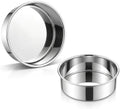Homikit 6 Inch Round Cake Pan Set of 2, Stainless Steel Smash Baking