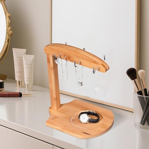 Coffee Mug Tree - Bamboo Mug Holder Hanger Stand for Countertop with