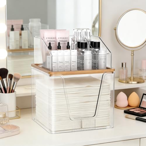 SPOSPO 2 in 1 Facial Towel Holder and Cosmetic Organizer