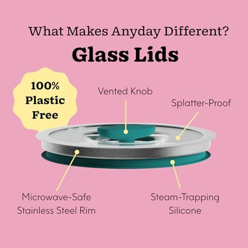 Anyday 4-Cup Glass Cookware Container (Kale)
