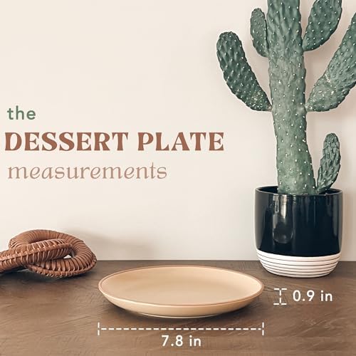 MORA Ceramic Artisan Matte Plates Set, 7.8 in - Set of 6 - The