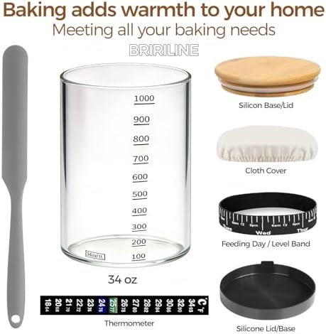 BRIRILINE Sourdough Starter Kit, 34oz, 1 Pack