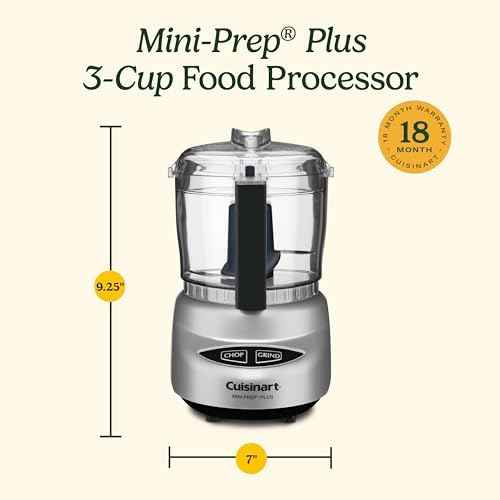 Cuisinart Mini Food Processor, Reversible Blade, 3-Cup Capacity