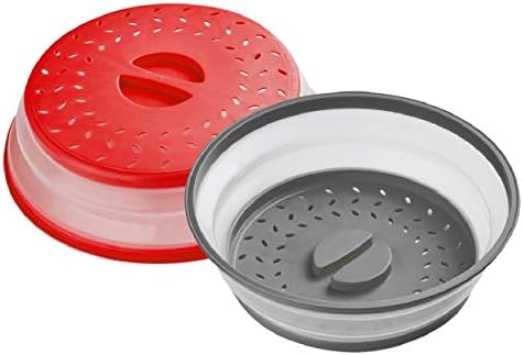 MMDcase [2 Pack]Microwave Splatter Cover Vented Collapsible Microwave