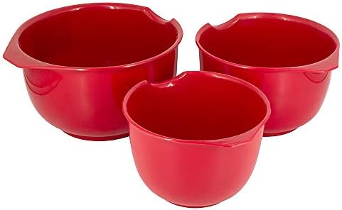 Glad Mixing Bowls with Pour Spout, Set of 3 | Nesting Design Saves