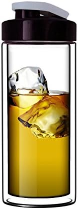 Sun's Tea Glass Double-Wall Tumbler (TM) | 18oz Travel Mug with Lid