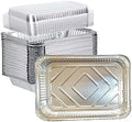 Heavy Duty 4 LB and 12 x 8 x 1.6 Inch Disposable Aluminum Foil Pans