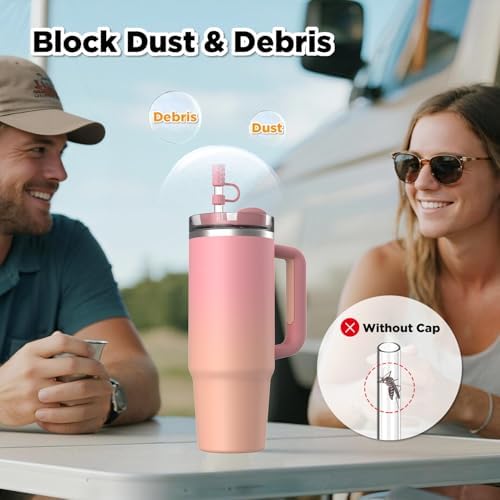 Straw Toppers for Stanley Cups, Straw Covers Cap for Tumblers