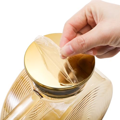 Glass Pitcher with Lid and Spout, 2.5 Liter 84 oz Jug Water Pitcher