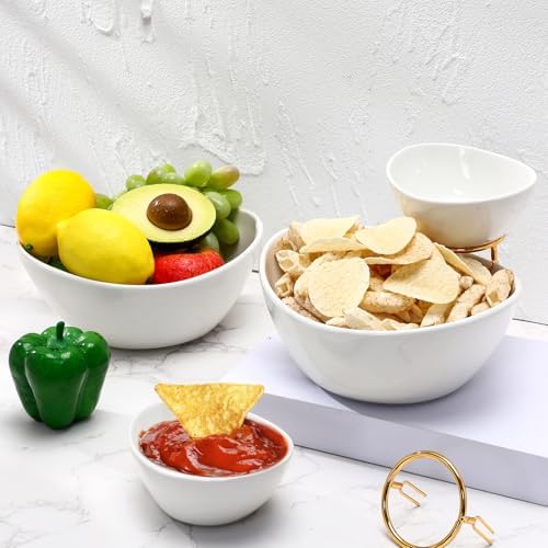 2 Set Chip and Dip Serving Set 2 Tier Chip and Dip Serving Dish