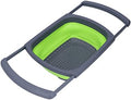 Foldable Drain Colander, Silicone Collapsible Fruit Vegetable Wash