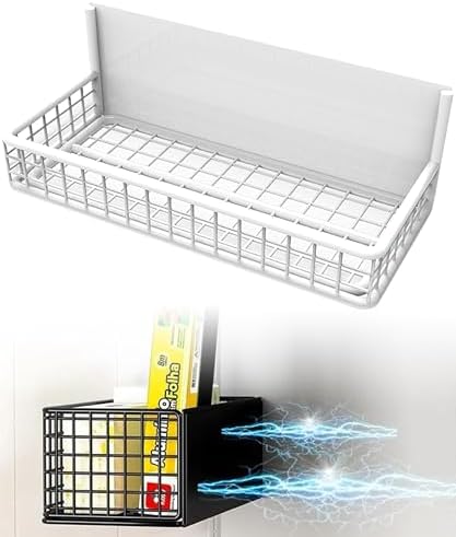 Magnetic Shelf Fridge Basket Bin Washer Dryer Locker Whiteboard