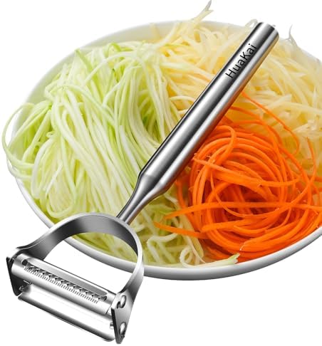 2 in 1 Stainless Steel Julienne Vegetable Peeler