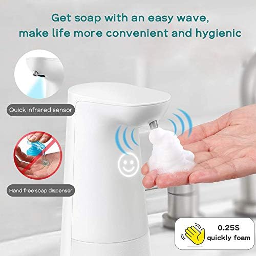 LAOPAO Automatic Hands Free Foaming Soap Dispenser, 240ml Countertop