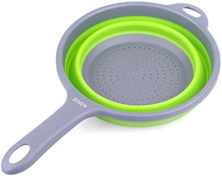 ZOER Kitchen Foldable Pasta Strainers,Collapsible Colanders with