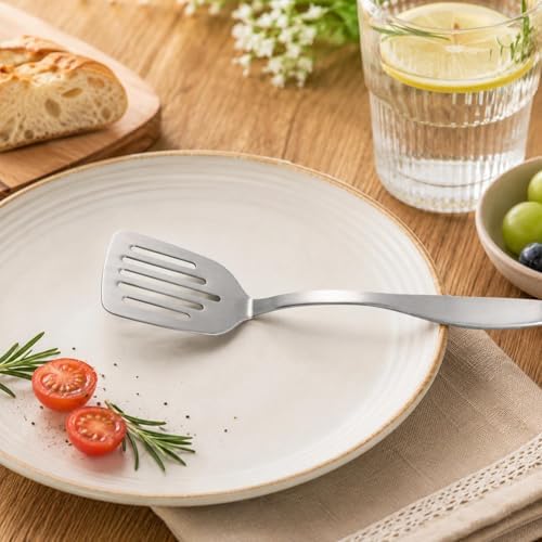IMEEA 9.5-Inch Mini Slotted Turner Spatula SUS304 Stainless Steel