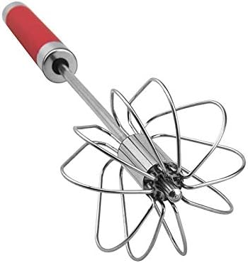 Stainless Steel Semi-automatic Egg Whisk - 3PCS Hand Push Rotary Whisk