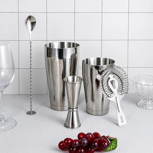 Cocktail Shaker Boston Shaker Set 15 Pcs Professional Bartender Kit
