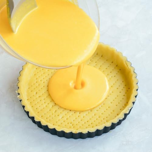 Tosnail 2 Pack Non-Stick Quiche Pan with Removable Loose Bottom
