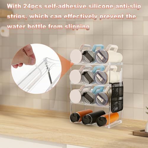 Water Bottle Organizer for Stanley 40 oz Tumbler, 4-Tier Holder, 2 SET