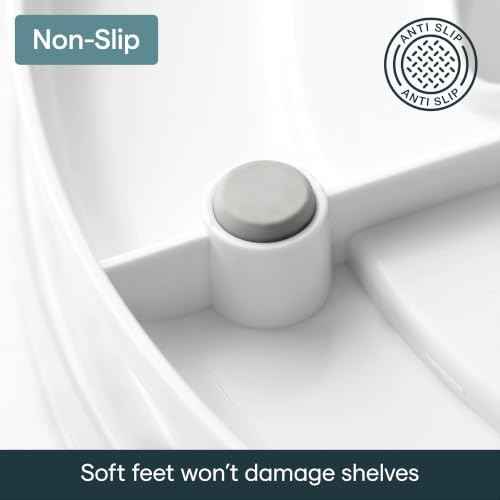 YouCopia FridgeView Fridge Turntable, Lazy Susan Organizer for Refrigerator Storage, 11” , White