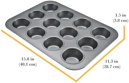 Chicago Metallic Commercial II Non-Stick 12-Cup Muffin Pan. Make