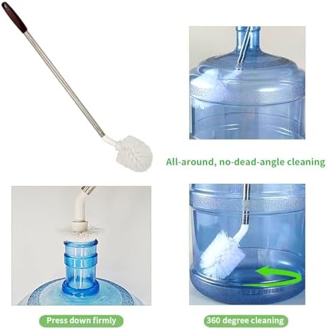 2-Pack Bucket Brush, Bottle Brush for Cleaning Extra Long Bottles