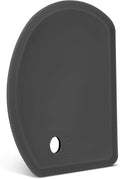 Silicone Dough Scraper with Stainless Steel Sheet, Curved Edge Flexible Bowl by SAPID